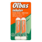 Olbas Inhaler Nasal Stick Twin Pack/Relief from Catarrh, Cold, Blocked Sinuses