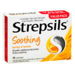Strepsils Honey & Lemon Lozenges - 36 Lozenges