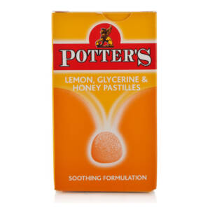 Potters Lemon, Glycerine & Honey Pastilles 45g
