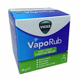 Vicks VapoRub, Relief of Cough Cold & Flu Like Symptoms, Jar 50g