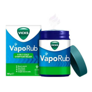 Vicks VapoRub, Relief of Cough Cold & Flu Like Symptoms, Jar 100g