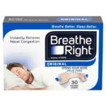 Breathe Right Congestion Relief Nasal Strips Original Medium/Small - 30 Strips