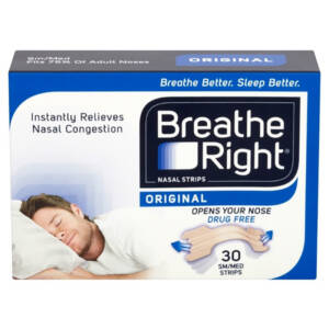 Breathe Right Congestion Relief Nasal Strips Original Medium/Small - 30 Strips