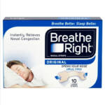 Breathe Right Congestion Relief Nasal Strips Original Large – 10 Strips