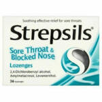 Strepsils Sore Throat & Blocked Nose Lozenges - 36 Lozenges